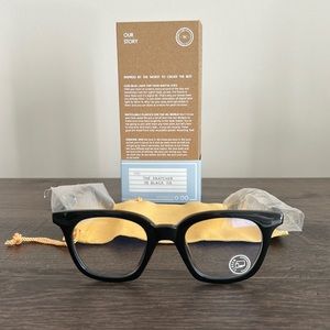 The snatcher in black tie Anti-blue light glasses